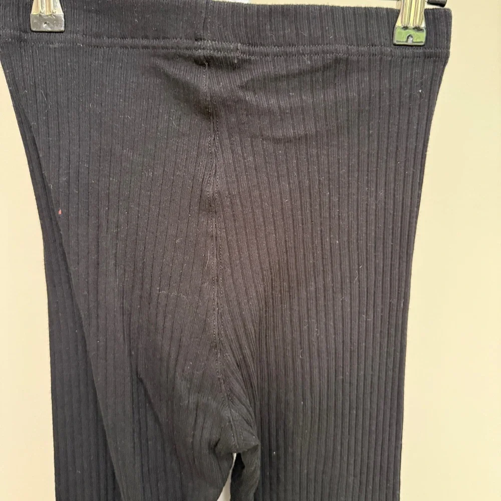 BASSIKE Rib Knit Flared Tights Pants size 0